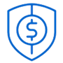 Icon of a shield with a dollar sign