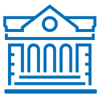 financial institution building icon