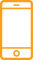 Orange graphic showing a mobile device
