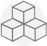 Stacked cubes icon