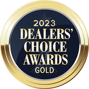 2023 Dealers Choice Award logo gold