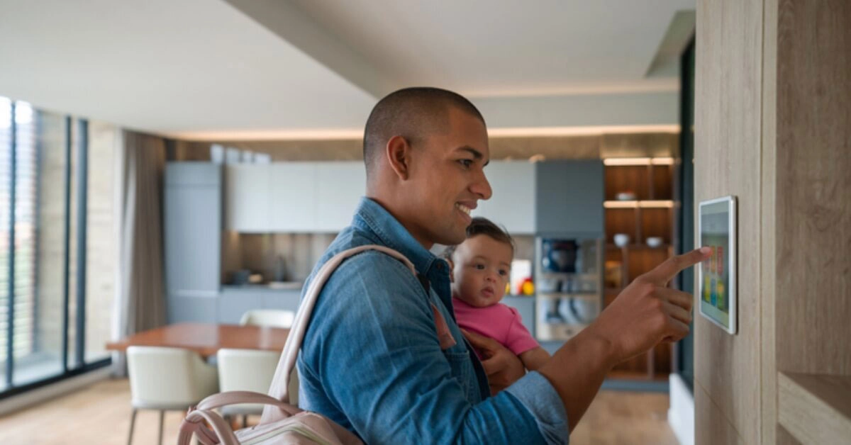 a person holding a baby