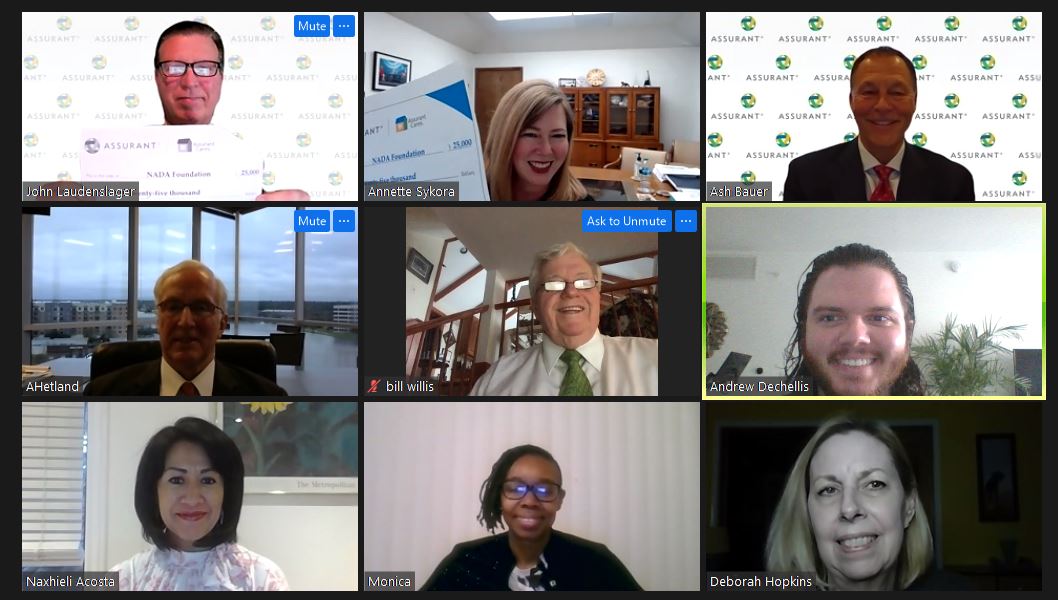 Assurant Foundation Virtual Check Presentation at NADA 2021