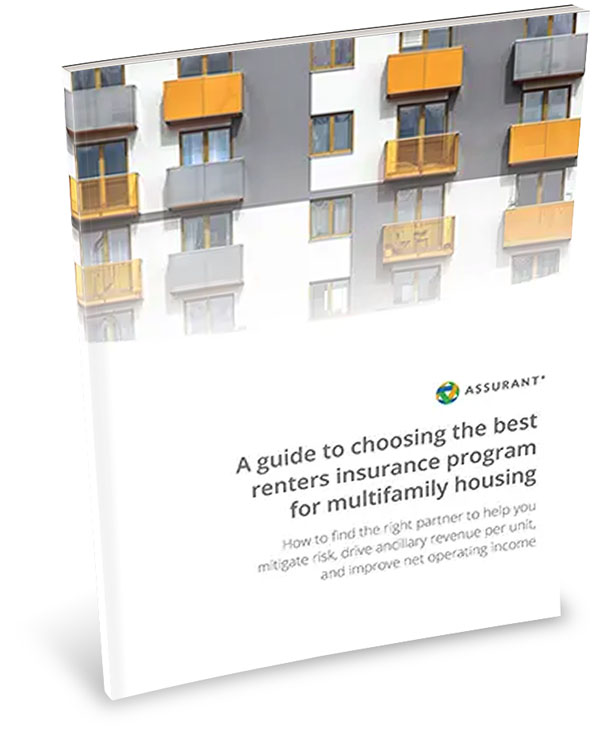 3D ebook with an image of an apartment building and text on the cover