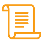 yellow icon of extended warranty document